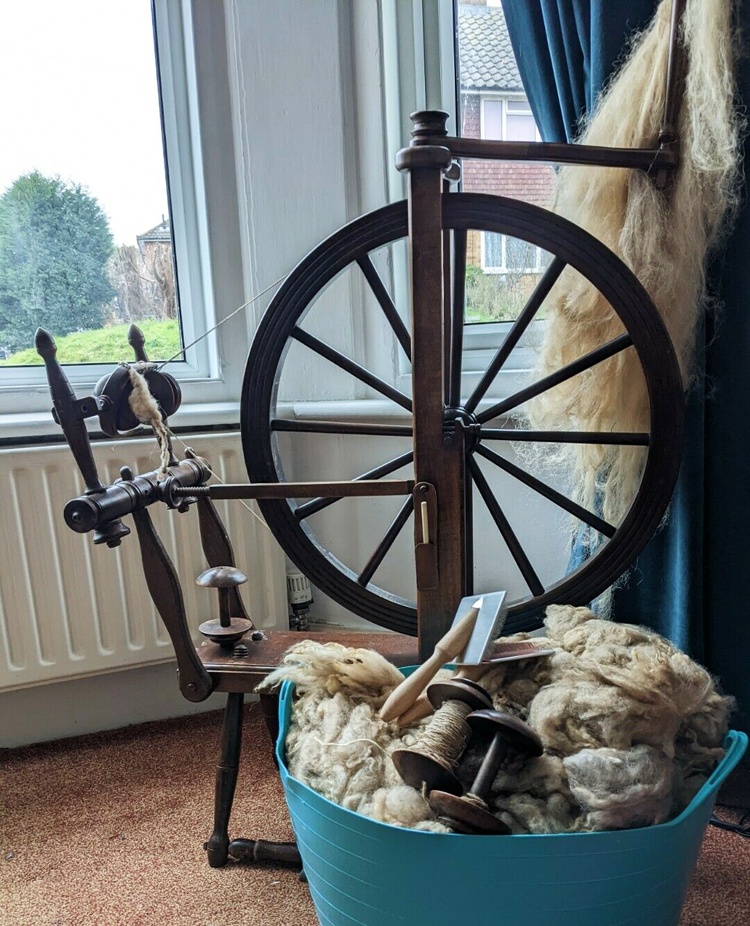 David Crump spinning wheel